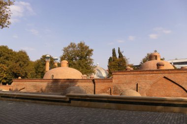 Kenevir. Azerbaycan. 10.16.2021. Şah 'ın Hamamı, Şah Abbas Camii' nin veya Juma Camii 'nin topraklarında..