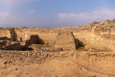 Büyük, eski Shamkir şehrinin kazıları. Shamkir şehri. Azerbaycan.