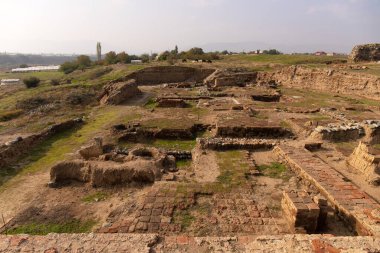Büyük, eski Shamkir şehrinin kazıları. Shamkir şehri. Azerbaycan.