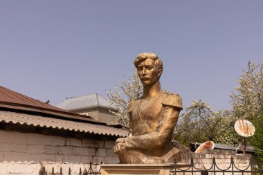 City of Guba. Azerbaijan. 28.06.2023. A beautiful monument among the city streets. clipart