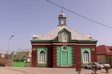 City of Guba. Azerbaijan. 28.06.2023.  A beautiful ancient mosque in the old part of the city. clipart