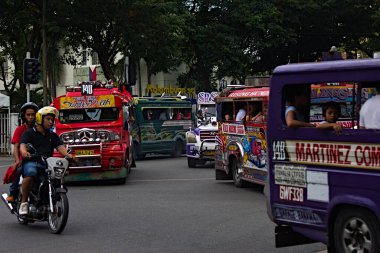 Cebu, Filipinler - 06 02 2019 - Filipinler 'de Jeepneys