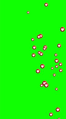 Sosyal medya kayıtlarını bir kaplama olarak kutlamak için yeşil ekran kaydı
