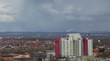 Bielefeld şehrinin zaman aşımına uğramış bir kaydı şehri gösteriyor.