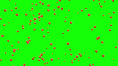 Kırmızı Kalp emojisi ile yeşil ekran üzerinde grafik elementleri olan bir Horizon kaydınız