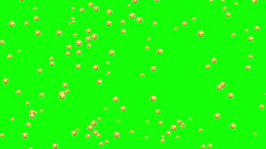 Kahkaha emojileriyle yeşil ekran üzerinde grafik elemanları olan bir Horizon kaydınız