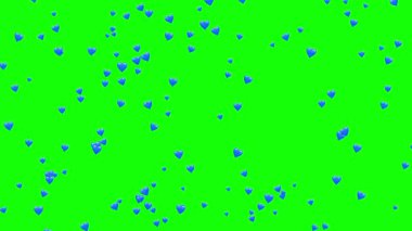 Yeşil ekranda mavi kalp emojisi olan grafik elementli bir Horizon kaydınız