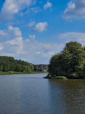 Obersee Bielefeld Almanya 'sından güzel bir poz.