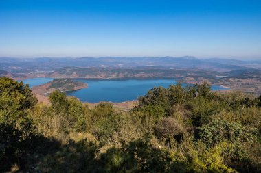 View of Lac du Salagou from the summit of Mont Liausson