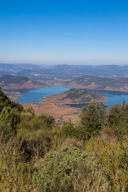 View of Lac du Salagou from the summit of Mont Liausson