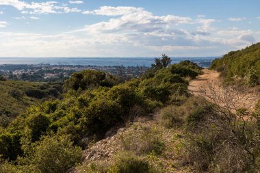 View of the Etang de Thau from the Gardiole massif in Frontignan