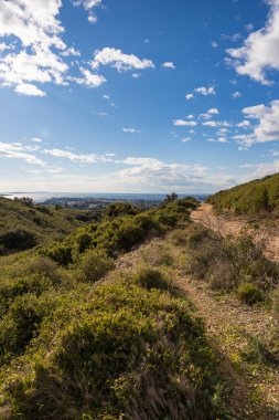 View of the Etang de Thau from the Gardiole massif in Frontignan