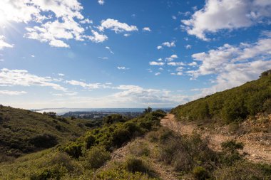 View of the Etang de Thau from the Gardiole massif in Frontignan