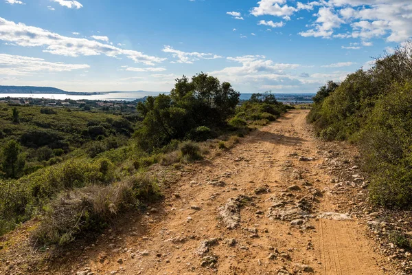 Hiking trail in the Gardiole massif in Frontignan