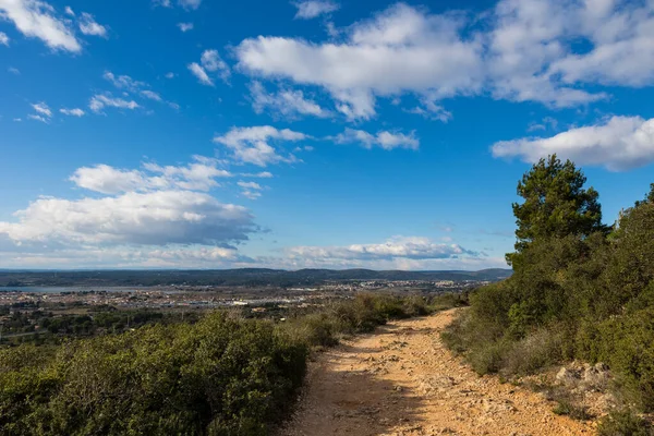 Hiking trail in the Gardiole massif in Frontignan