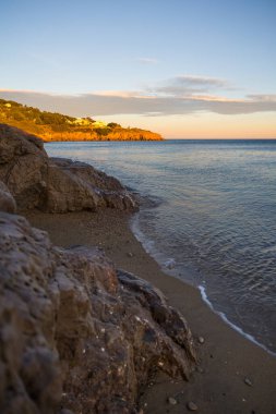 Promenade du Marechal Leclerc in Sete at sunset from the Crique de l'Anau