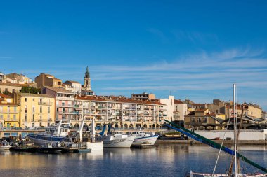 View of the city and the port of Sete from the Mole Saint-Louis