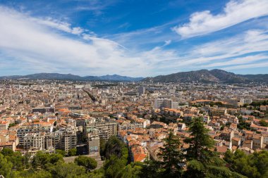 View of the northern districts of Marseille from the Basilica of Notre-Dame de la Garde