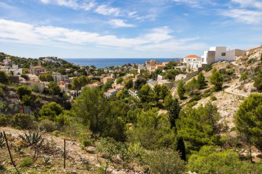 View on the Roucas-Blanc district of Marseille and the sea