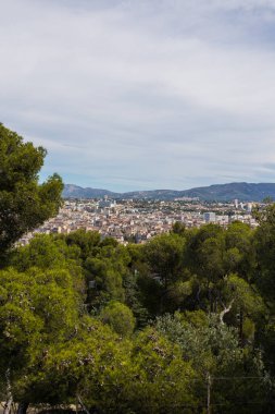 Cityscape of Marseille from the Basilica of Notre-Dame de la Garde