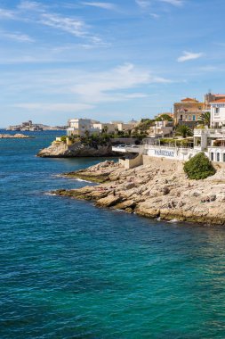 Summer view on the Corniche Kennedy in Marseille