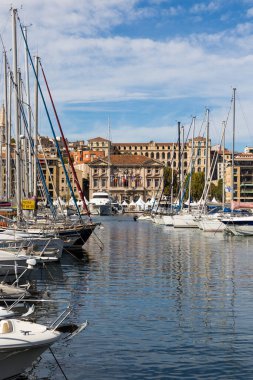 Marseille City Hall on the Old Port from the Quai de Rive Neuve