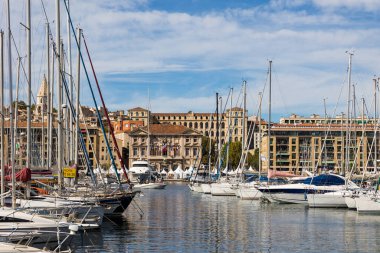 Marseille City Hall on the Old Port from the Quai de Rive Neuve