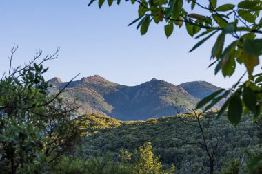 Forest and mountains around the village of Olargues in the Haut-Languedoc Regional Nature Park