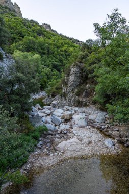 View on the Gorges de l'Heric, almost dry