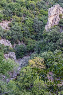 View on the Gorges de l'Heric, almost dry