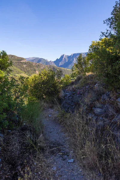 Küre Vadisi Nin Manzarası Vieussan Köyünden Haut Languedoc Dağları — Stok fotoğraf