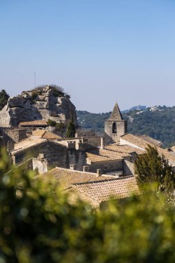 Ortaçağ köyü Les Baux-de-Provence Kale 'den