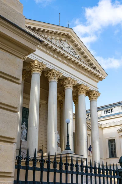 Fachada Neoclássica Dos Tribunais Jurídicos Históricos Montpellier Hoje Tribunal Apelação — Fotografia de Stock