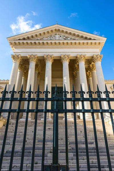 Fachada Neoclássica Dos Tribunais Jurídicos Históricos Montpellier Hoje Tribunal Apelação — Fotografia de Stock