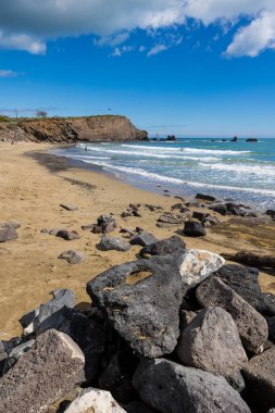 La Plagette Sahili 'nden Pointe du Cap d' Agde manzarası