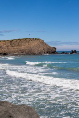 La Plagette Sahili 'nden Pointe du Cap d' Agde manzarası