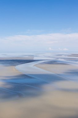 Mont Saint-Michel Körfezi sular çekildiğinde