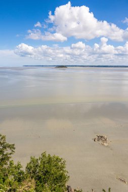 Mont Saint-Michel Körfezi sular çekildiğinde