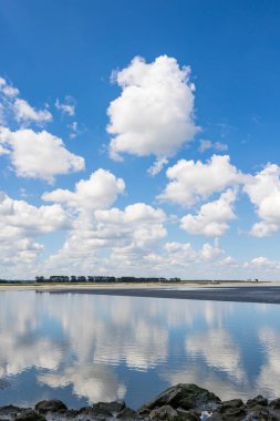 Mont Saint-Michel Körfezi sular çekildiğinde