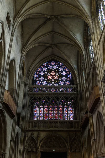 Interior Igreja Saint Pierre Caen — Fotografia de Stock