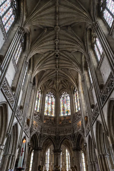 Interno Della Chiesa Saint Pierre Caen — Foto Stock