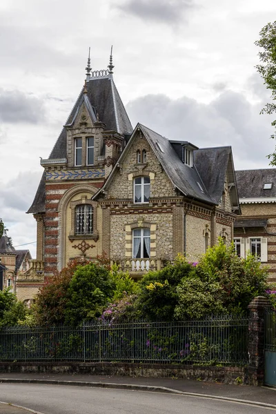 Fassade Einer Belle Epoque Villa Bagnoles Orne — Stockfoto