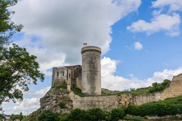 Stock image View by cloudy weather of the castle of William the Conqueror in Falaise