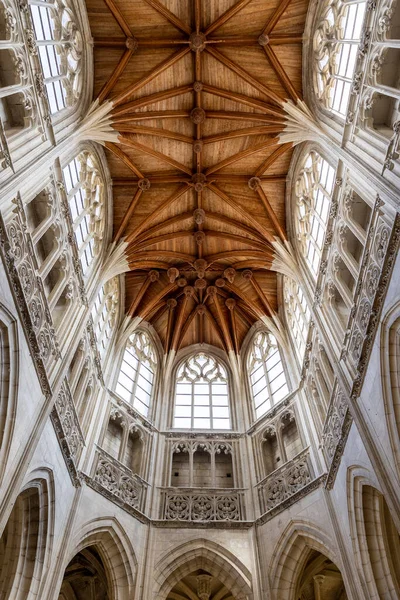Dřevěné Klenby Kostela Nejsvětější Trojice Falaise — Stock fotografie