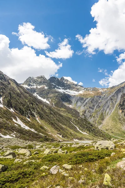 Krajobraz Szlaku Turystycznego Schronienia Chabourneou Dolinie Valgaudemar — Zdjęcie stockowe