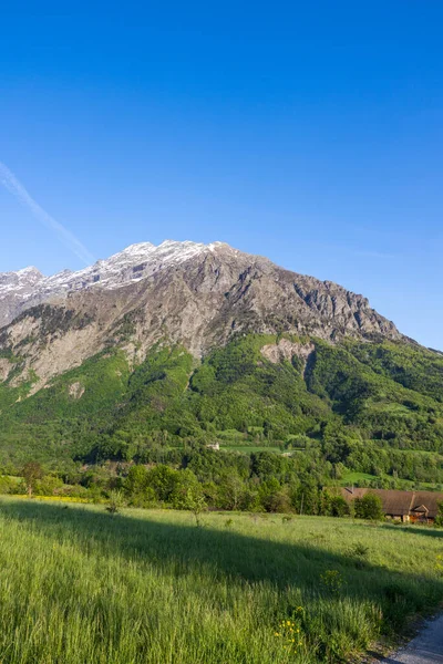 stock image Summit of the Banc du Peyron from Saint-Firmin in spring