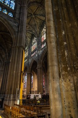 Bordeaux 'daki Saint Michel Bazilikası' nın iç manzarası