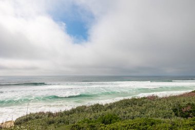 Biscarrosse 'un engebeli deniz manzarası