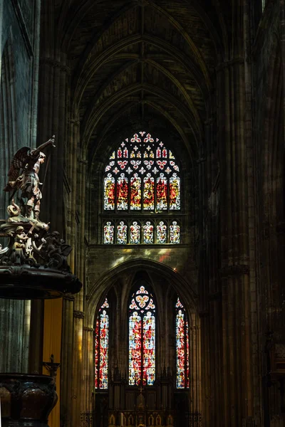 Pohled Interiéru Baziliky Saint Michel Bordeaux — Stock fotografie