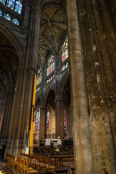 Vista Interna Della Basilica Saint Michel Bordeaux — Foto Stock